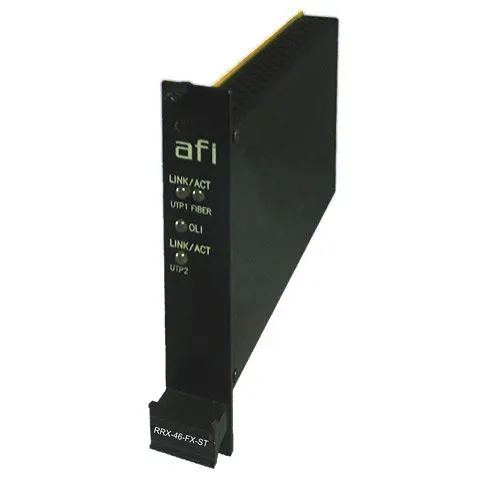 AFI RX-46-FX-ST 10/100Base-T Ethernet Transceiver 2F Rack Card