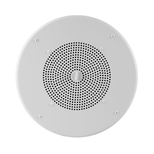 Valcom V-1020C One-Way 8" Round Ceiling 45 Ohms Speaker, White