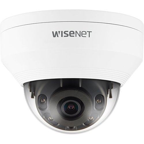 Hanwha QNV-8010R Q-Series 5MP IR Vandal IP Dome Camera, 2.8mm Fixed Lens, White