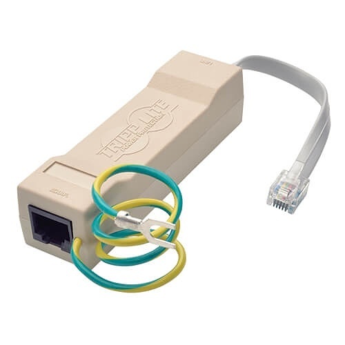 Eaton Tripp Lite DTEL2 DataShield In-Line Surge Protector for Network and Phone Lines, 2-Line, 120V/230V RJ11/RJ45