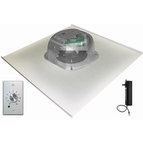 OWI 2X2AMP-CAT61SVC 6" 1-Source Integratable Amplified In-Ceiling Speaker on 2X2 Metal Tile with Volume Control