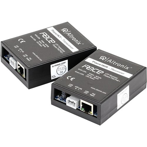 Altronix PACE1KRT Long-Range Single-Pair Ethernet Adapter Kit, 10Mbps, Passes PoE/PoE+