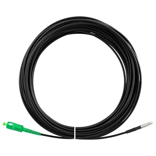 Lynn Electronics S-SABSA1-NKHI3-075F Simplex Fiber Optic Patch Cable, Pushable/Pullable Indoor/Outdoor Bullet Fiber, OS2 Single Mode, SC/APC to SC/APC Connectors, 75'