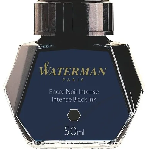 Waterman S0110710 Ink in Bottle, Intense Black, 50ml