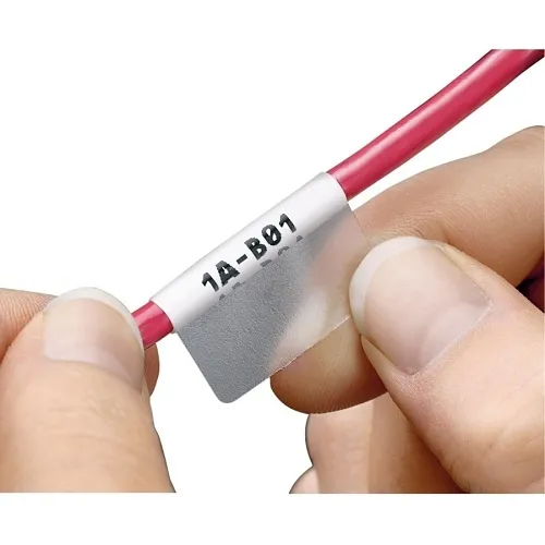 Panduit S100X125YAJ Laser/Inkjet Self-Laminating Label, 1"x1.25", 2500-Pack, White