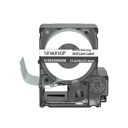 Panduit S100X400VAM Label Maker, MP Cassette Self-Laminating Label Vinyl