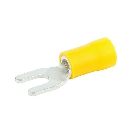 Platinum Tools S12-8V-S 12-10AWG #8 Spade, 15-Pack, Vinyl, Yellow