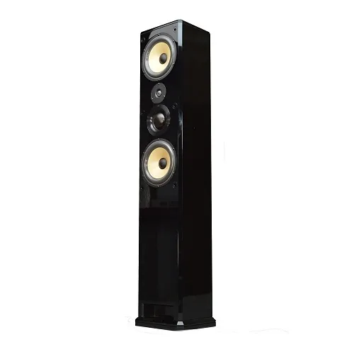Induction Dynamics S1.8T-BG Single Tall Bookshelf Speaker, Black Gloss