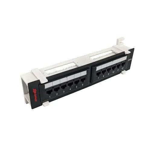 Simply45 S45-2612 CAT6 UTP 12-Port Wall Mount Patch Panel