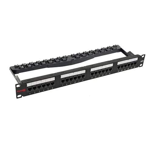 Simply45 S45-2624 CAT6 UTP 24-Port Loaded Patch Panel