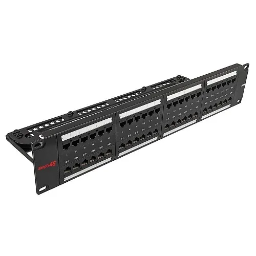 Simply45 S45-2648 48-Port Patch Panel, CAT6