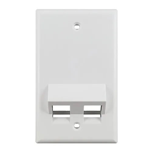 Simply45 S45-3202AW Angled White Ceiling Mount Wall Mount Plate, Standard