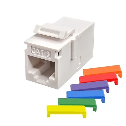 Simply45 S45-3260W-25 CAT6 UTP Keystone Feed-Thru Coupler, White