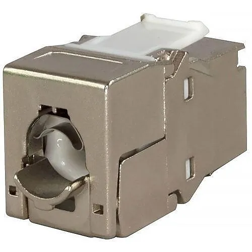 Simply45 S45-3750-25 10GBaseT STP 180° Shielded Keystone RJ45 Jack