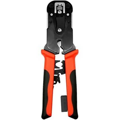 Simply45 S45-C101 Pro Series All-In-One RJ45 Crimp Tool, Pass-Through and Standard WE, SS RJ45
