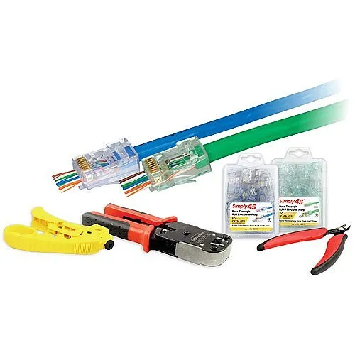 Simply45 S45-PTK56U Pass-Through Series CAT5/6 Pass Through UTP Starter Kit