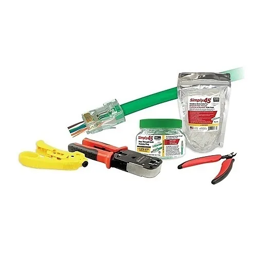 Simply45 S45-PTK6U Pass Through Series Cat6 Unshielded Starter Kit