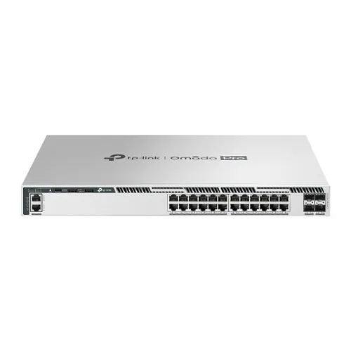 TP-Link S6500-24G4XF Omada Pro 24-Port Gigabit Stackable L3 Managed Switch with 4 10G Slots