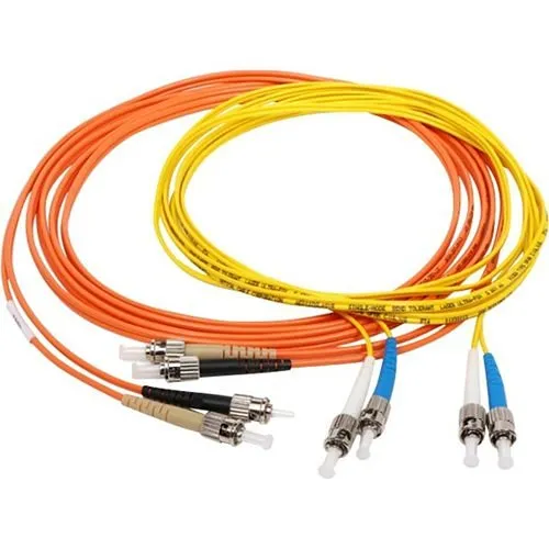 OCC S6ST-ST-3M Fiber Optic Jumpers, Simplex ST to ST OM1, Meters