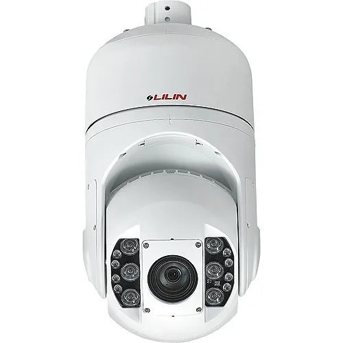 LILIN S7R5554X30 5MP IR Vandal Resistant PTZ IP Camera, 8x Optical Zoom, White