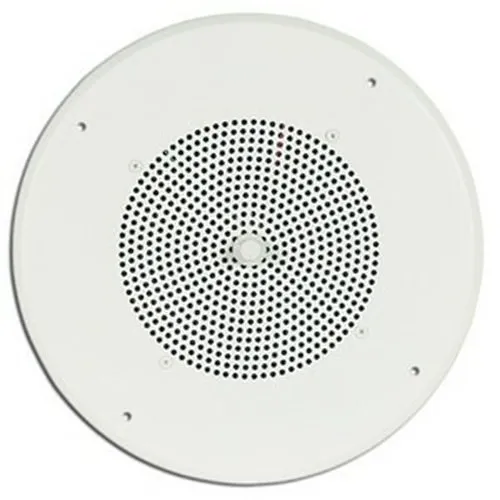 Bogen S86T725PG8UBR Ceiling Speaker Assembly with S86 8" Cone and Screw Terminal Bridge with Bright White Grille