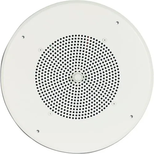 Bogen S86T725PG8WBR Ceiling Speaker Assembly with S86 8" Cone and Screw Terminal Bridge, Off White
