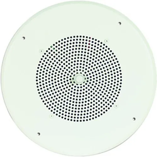 Bogen S86T725PG8WVR Ceiling Speaker Assembly with S86 8" Cone & Recessed Volume Control, Off White