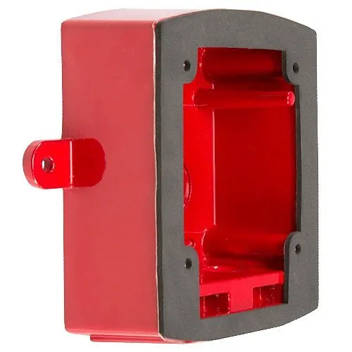 System Sensor SA-WBB SpectrAlert Advance Metal Wall Mount Outdoor Back Box, Red