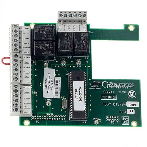 Keri Systems SB-593 2nd Door and I/O Expansion Board for PXL500, Tiger II Controller Satellite Board