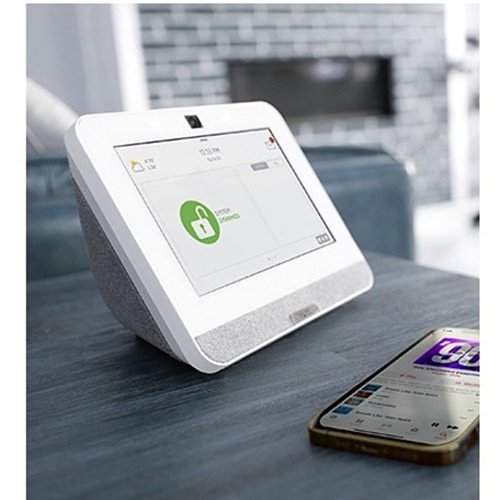 Qolsys IQP4001 Verizon IQ Panel 4 PowerG + 319.5MHz, 7" All-in-One Touchscreen, White