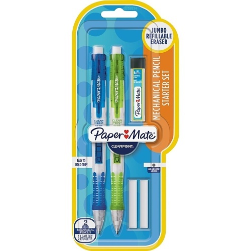 Paper Mate 1759214 Clearpoint Mechanical Pencil Sets, 0.9mm, HB #2 Lead