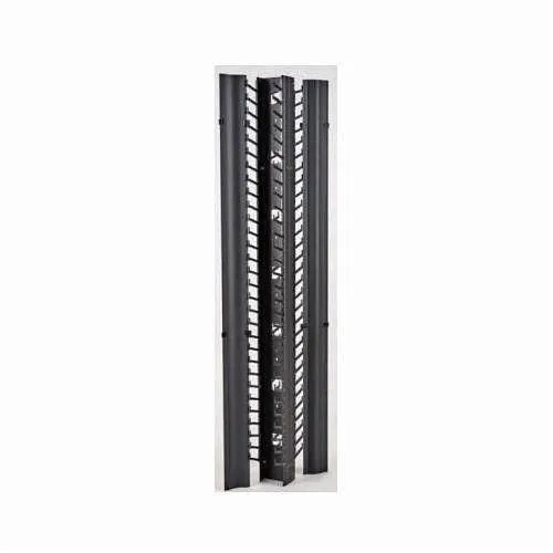 Eaton SB86166DFB RCM High Density Vertical Cable Manager with Sloped Fingers, Double-Sided, 86x6x14-1/10", Black