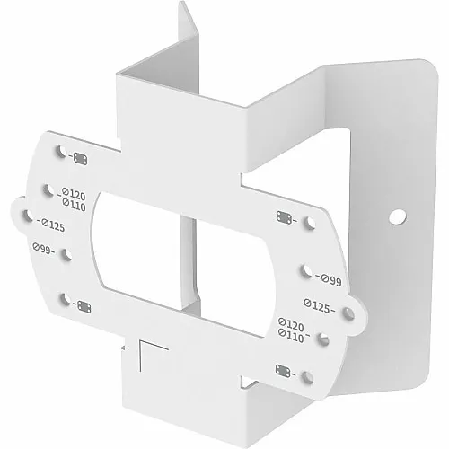 Hanwha SBD-140KMB Stainless-Steel Corner Mount Adapter, White