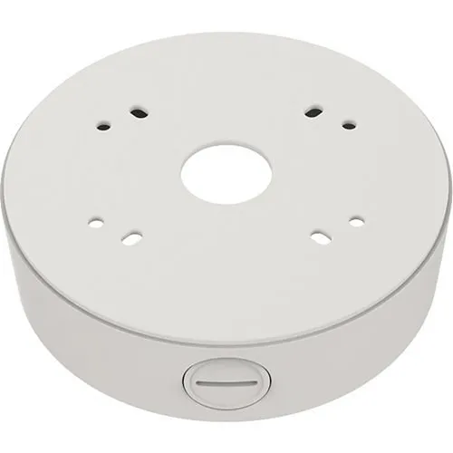 Hanwha SBF-100B1 Back Box for Select SNF, PNF, XNF and QNE Fisheye and Flateye Cameras, Ivory