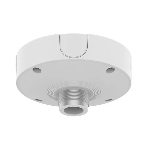 Hanwha SBP-180CMB Ceiling Mount Base with Conduit Holes for SBP-C15P, SBP-150CMP/300CMP/900CMP, White