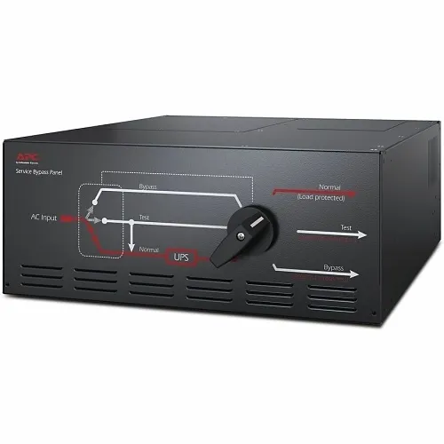 APC SBP20KRMT4U Service Bypass Panel, 200/208/240V 125A HW, Input (2) L6-30R, (4) L6-20R Output