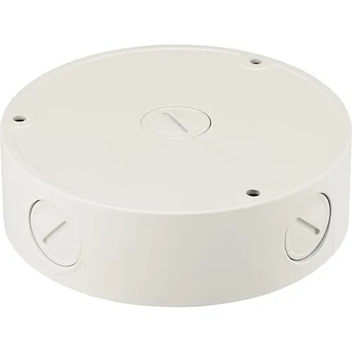 Hanwha SBV-136B Waterproof Back Box with Knockouts for Select SNV, SCV, and QNV Series Dome Cameras, Ivory