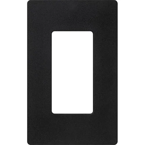 Lutron SC-1-MN Claro Screwless Wall Plate, 1-Gang Satin Decora Faceplate, Midnight