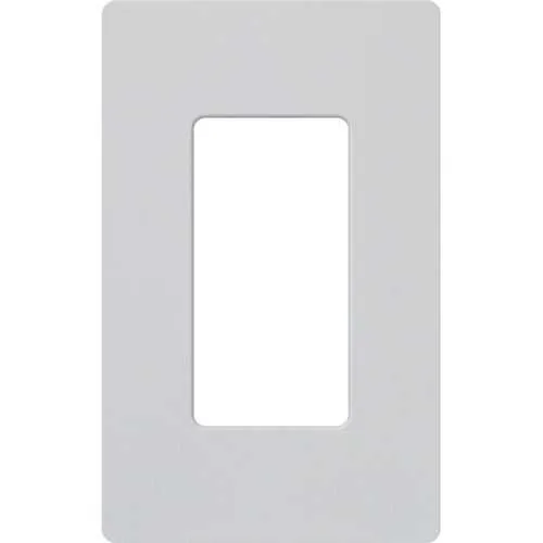 Lutron SC-1-PD Claro Screwless Wall Plate, 1-Gang Satin Decora Faceplate, Palladium