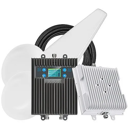 SureCall SC-5XMAX-Y2U 5X Max High Performance Cell Phone Signal Booster for Large Buildings with Extended Range Technology, Yagi and Ultra-Thins