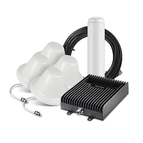 SureCall SC-FUSION5X2-O4D Fusion5x 2.0 All-Carrier Cellular Booster, Includes One Omni and Dome Antennas, 20,000 sq.' (6,096m) Max Coverage
