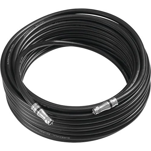 SureCall SC-RG11-100 RG-11 Cable Premium Low-Loss 75 Ohm Coaxial Cable, 100Ft, Black