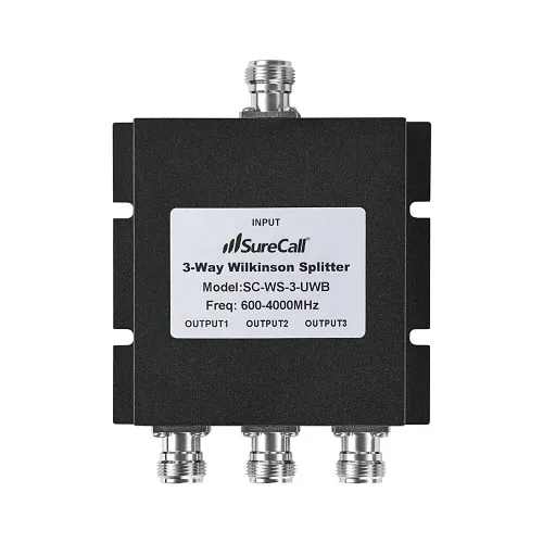 SureCall SC-WS-3-UWB C-Band 3-Way Splitter with N-Female Connectors 600-4000 MHz