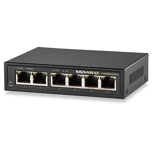 Signamax SC10110 4-Port Gigabit PoE Switch