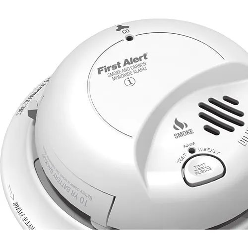 BRK SC9120LBL 120V AC/DC Smoke and CO Alarm, 10YR Lithium Battery, Locked Battery Drawer