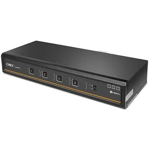 Vertiv SC945DPH-400 Cybex SC900 Series Secure 4-Port Dual Head Desktop KVM Switch with DisplayPort and USB