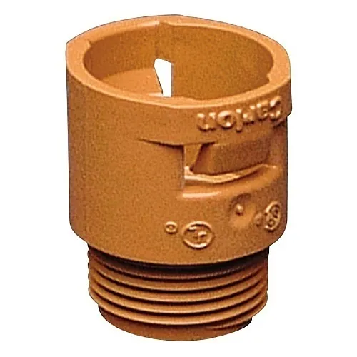 ABB SCA243F PVDF Threaded Adapter, 1"x1.66", Orange