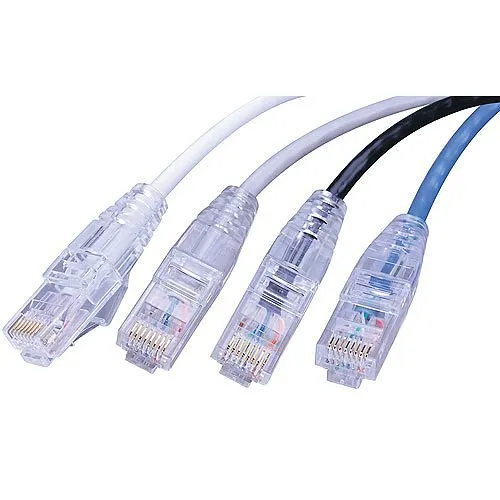 Vanco SCAT6-1BU Super Slim CAT6, UTP, 550MHz Network Patch Cable, 1', Non Booted, Blue