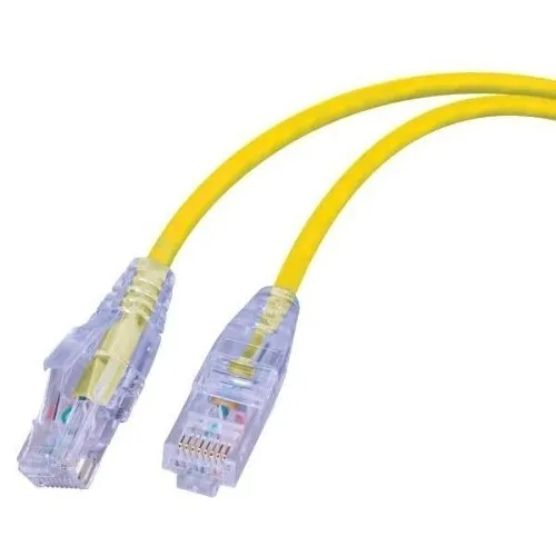 Vanco SCAT6-1YL 1' Super Slim Category 6 UTP 550MHz Network Patch Cable with RJ45 Plugs, Yellow