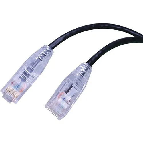 Vanco SCAT6-3BK Super Slim CAT6, UTP, 550MHz Network Patch Cable, 3', Non Booted, Black